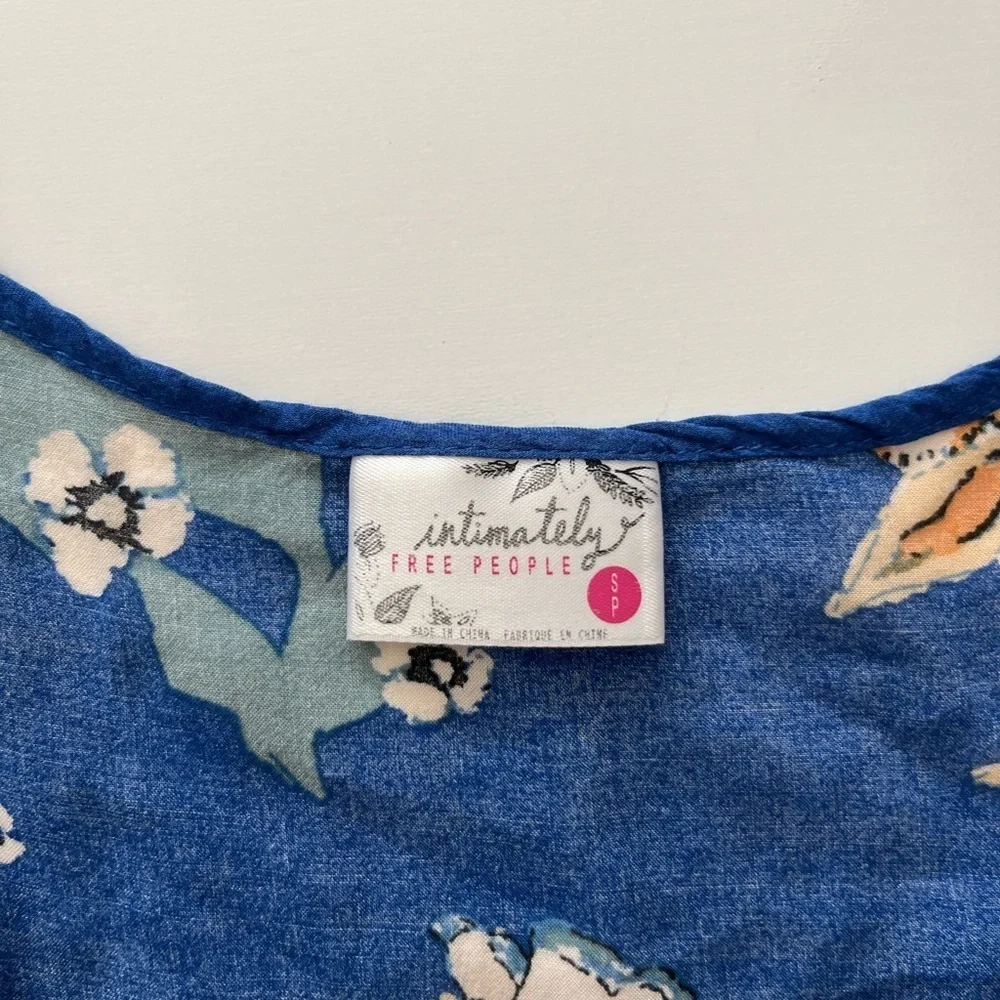 Free People Floral Mini slip Dress